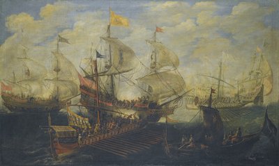The Battle of Lepanto on 7 October 1571 by Andries van Eertvelt