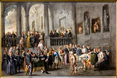 Assisting the Sick, Around 1640 by Andries van & Wael Cornelis de (1592 1667) Eertvelt