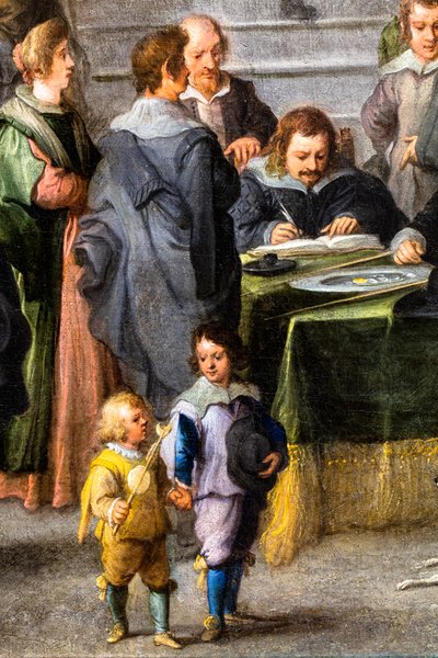Assisting the Sick, Around 1640 by Andries van & Wael Cornelis de (1592 1667) Eertvelt