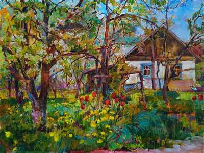 Blooming Country House by Andrii Kutsachenko
