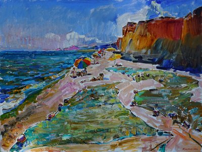 Colorful Beach Cliffs by Andrii Kutsachenko