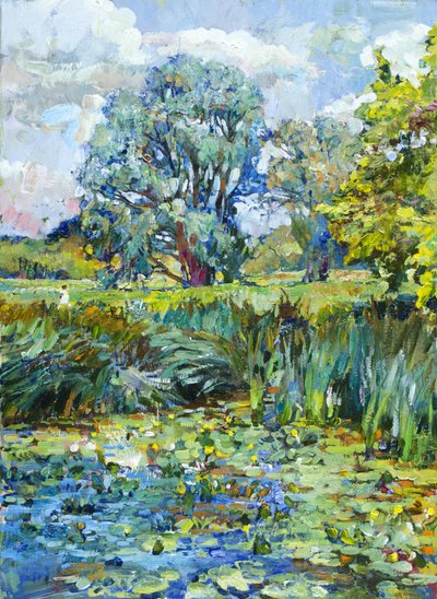 Impressionist Lily Pond by Andrii Kutsachenko