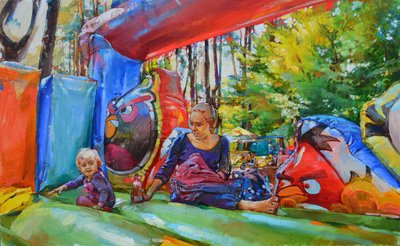Playful Summer Bounce by Andrii Kutsachenko