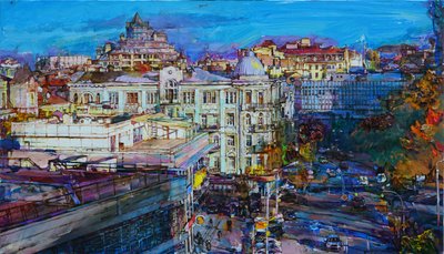 Vibrant City View by Andrii Kutsachenko