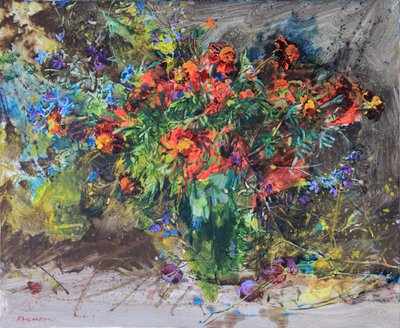 Vibrant Floral Bouquet by Andrii Kutsachenko