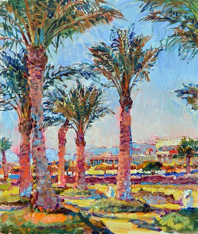 Vibrant Resort Palms by Andrii Kutsachenko