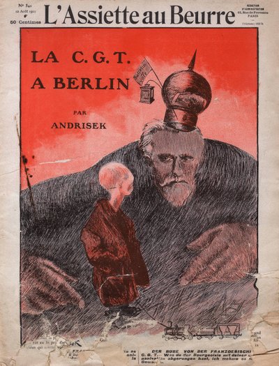 CGT, the French Trade Union, Cover of French Satirical Magazine 