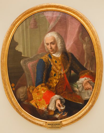 Portrait of Don Jose de Carvajal y Lancaster with the Child by Andrés de la Calleja