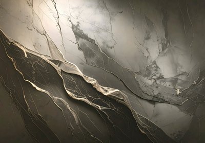 Elegant Gold Veined Marble by Anete Purina-Purite