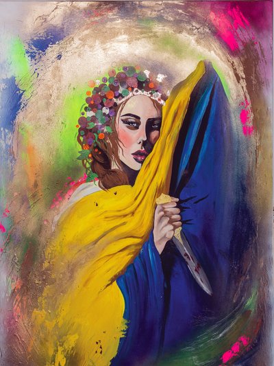 Ukrainian Resilience Portrait by Anete Purina-Purite