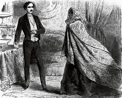 Illustration for Count of Monte Cristo, novel by Alexandre Dumas and Auguste Maquet by Ange Louis (1815 72) Janet