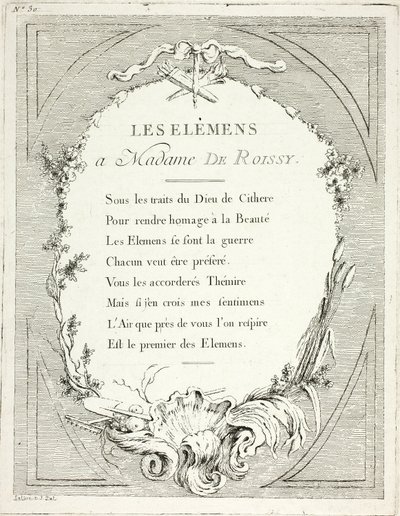 Frontispiece, from Elements by Ange Laurent de Lalive de Jully