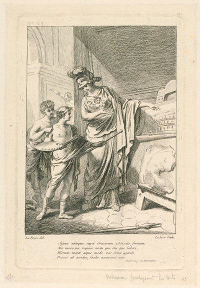 Minerva Protecting the Arts by Ange Laurent de Lalive de Jully