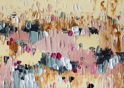 Modern Textured Abstract by Angela Hawkey