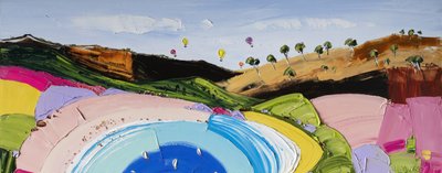 Vibrant Bay Balloons by Angela Hawkey