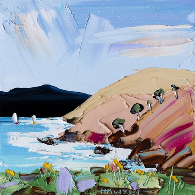 Vibrant Ocean Coast by Angela Hawkey