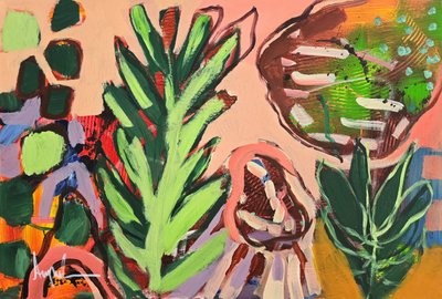 Vibrant Botanical Shapes by Angela Maritz