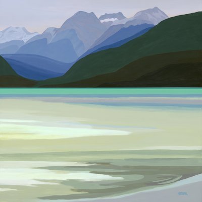 Mountain Lake Reflections by Angela Seear