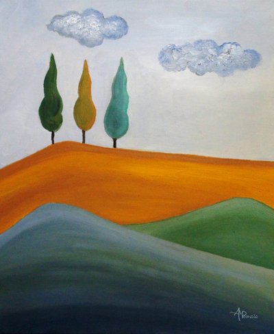 Colorful Rolling Hills by Angeles M. Pomata