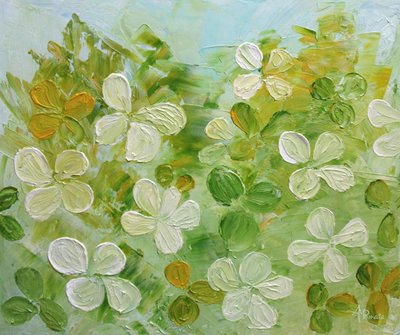 Fresh Green Blooms by Angeles M. Pomata