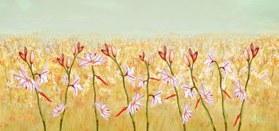 Golden Field Blooms by Angeles M. Pomata