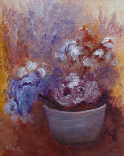 Soft Purple Peonies by Angeles M. Pomata