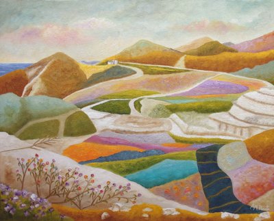 Vibrant Coastal Hills by Angeles M. Pomata
