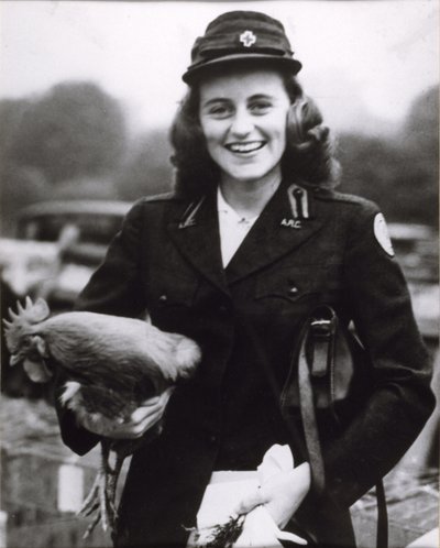 Kick Kennedy Wearing an American Red Cross Uniform in London by Thomas Kelly