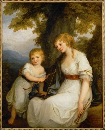 The Baroness Kruedener and Her Son by Angelica Kauffman