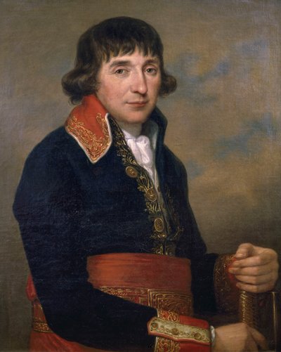 Portrait of Augustin de Lespinasse, French general by Angelica Kauffman