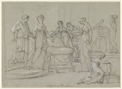 Bride and Groom Entering a Bridal Chamber by Angelica Kauffmann