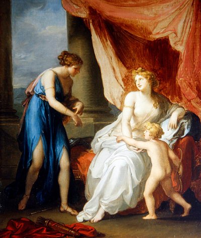 Euphrosyne wounded by Cupid, complaining to Venus by Angelica Kauffmann