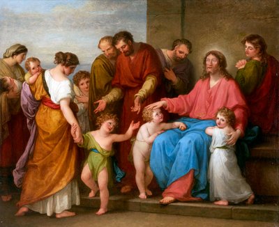 Christ Blessing the Children (Let the Little Children Come to Me) by Angelica Kauffmann