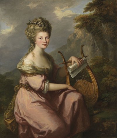 Portrait of Sarah Harrop (Mrs. Bates) as a Muse by Angelica Kauffmann