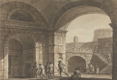 Scene in a Roman Prison by Angelica Kauffmann