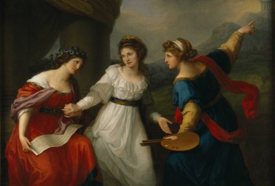 Self-portrait of the Artist hesitating between the Arts of Music and Painting, 1794 by Angelica Kauffmann