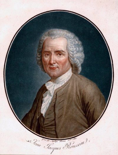 Portrait of Jean-Jacques Rousseau by Angelique (fl.1796 d.1827) Allais
