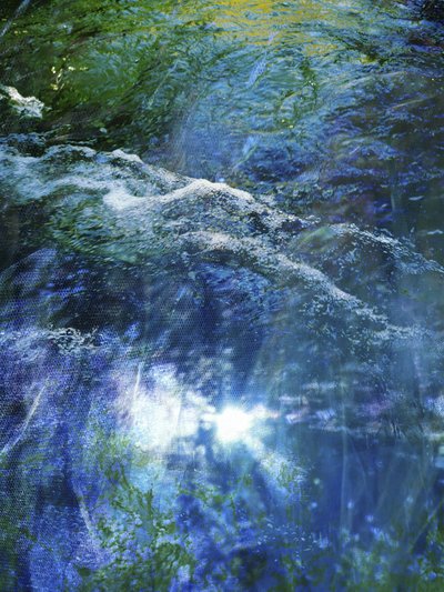 Sunlit Rushing Stream by Angelo Cerantola