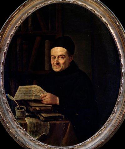 Portrait of Giovanni Battista Martini by Angelo Crescimbeni