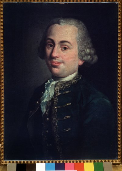 Portrait of Michelangelo Emiliani, Italian Violinist by Angelo Crescimbeni