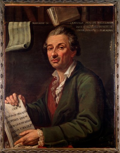 Portrait of Pierre Eugene Francois, Marquis of Ligniville by Angelo Crescimbeni