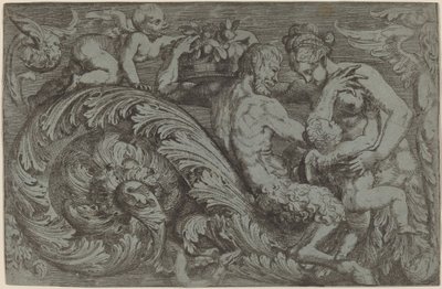 Decorative Panel with Mythological Figures by Angelo Falconetto