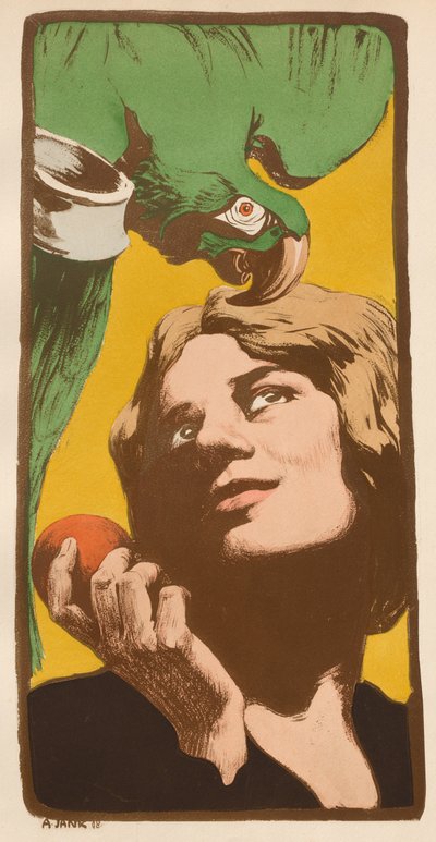 The Woman with the Parrot by Angelo Jank