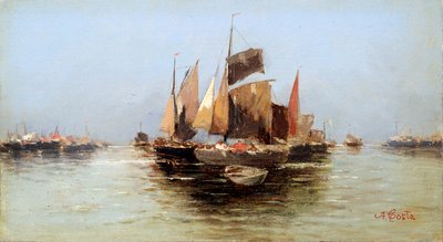 Sailing Boats by Angelo Maria Costa