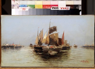 Sailing Boats by Angelo Maria Costa