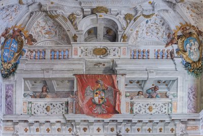 Hall with the Bologna Quarters, Hall of the Guards, Este Ducal Palace, Sassuolo, Italy by Angelo Michele Colonna