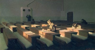 The Christmas of Those left behind by Angelo Morbelli