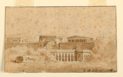 Stage Design, Antique Buildings by Angelo Toselli