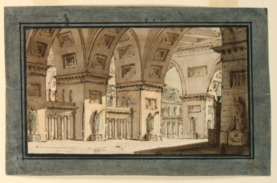 Stage Design, Interior of Palace by Angelo Toselli