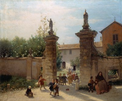 At the end of school or Fopponino by Angelo Trezzini